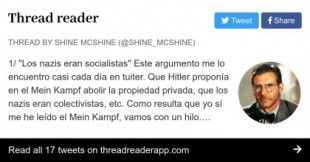 "Los nazis eran socialistas"