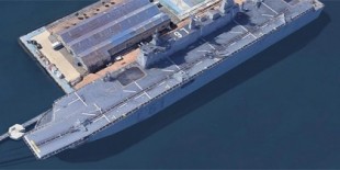 Google Maps muestra el portaaeronaves ‘Juan Carlos I’ por fin en 3D y lo hace en Vigo