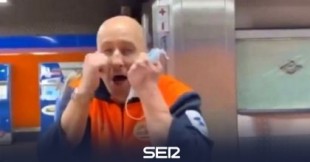 "¡Ponte la mascarilla!": el tenso enfrentamiento entre un vigilante y un usuario del Metro de Madrid