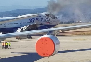 Arde un avión en el Aeropuerto de Castellón