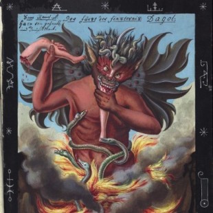 31 visiones del infierno, Satanás, demonios y signos cabalísticos de un compendio de horrores de 1775 (ENG)