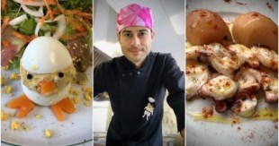 Óscar Fernández, el cocinero gallego que ofrece Slow Food a los niños de su colegio