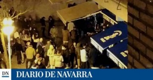 Más de 200 personas en un bar de Zizur (Navarra) y botellazos contra la policía