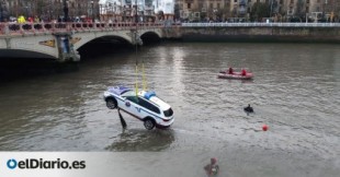 Localizan el cadáver de un ertzaina tras caer su patrulla al río en Donostia