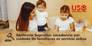 Excedencia voluntaria por cuidado de hijos o familiares: es servicio activo