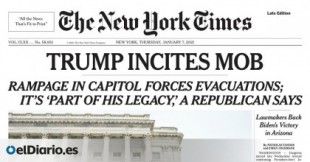 La prensa estadounidense reacciona al asalto al Capitolio: "Trump debe ser destituido"