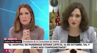 Ayuso se niega a hablar con Telemadrid a pesar de la situación en Madrid