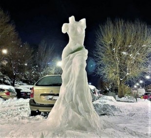 La Venus de Milo en nieve de Alcalá de Henares que se ha vuelto viral