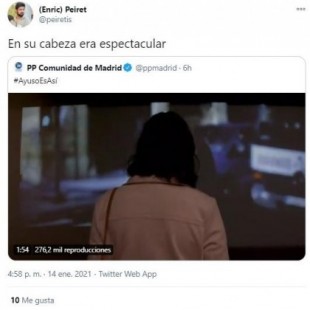 El PP trata de elogiar a Díaz Ayuso contestando con un montaje audiovisual: el efecto, el contrario del deseado