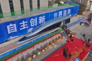 China muestra al mundo su nuevo prototipo de tren maglev: con 620 km/h busca ser el más veloz del mundo