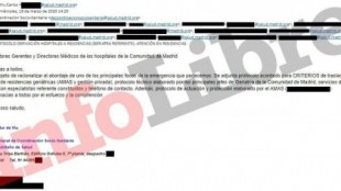 Los correos sobre el Protocolo de las residencias de Madrid que el Gobierno Ayuso oculta a la Asamblea