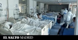 Falta de personal y colapso de la zona Covid en la UCI del Hospital La Paz