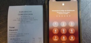 Se van sin pagar, pero se dejan el iPhone