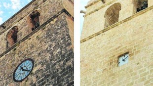 Cambian el reloj de la iglesia gótica de Jávea por uno «anacrónico, antihistórico y ridículo»