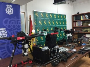 Desarticulada una red dedicada al tráfico internacional de drogas mediante el uso de drones entre Marruecos y Ceuta