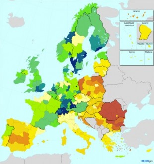 Mapa de la innovación en Europa, 2019