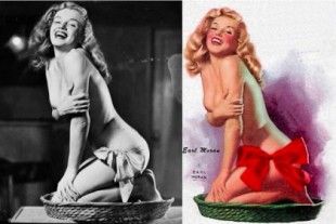 Marilyn Monroe posando como modelo Pin-up antes de ser famosa (1946 - 1950)