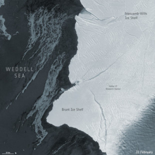 Imágenes de satélite captan el nuevo iceberg gigante A-74 (ING)