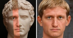 Rostros de emperadores romanos reconstruidos mediante inteligencia artificial, reconstrucción facial y Photoshop [EN]