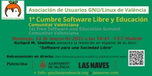 Richard M. Stallman presenta la reedición en español del libro «Software Libre para una Sociedad Libre»»