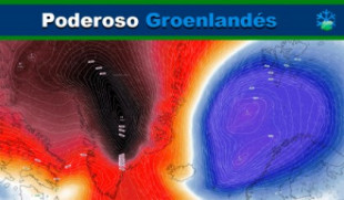 Así se gestará el 'monstruo meteorológico' Groenlandés; anticiclón de más de 1070hPa