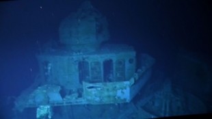 Filman en el mar de Filipinas restos del USS Johnston [ENG]