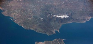 Capturan un insólito ángulo de Andalucía desde el espacio: «Es una auténtica belleza»