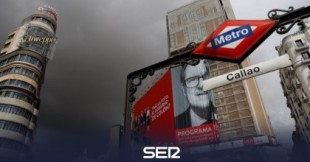 La Junta Electoral de Madrid ordena la retirada del cartel gigante de Gabilondo de Callao