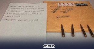 Los sobres con balas se enviaron desde un buzón de Madrid que dificulta localizar al autor de las amenazas
