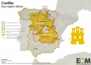 El mapa de los límites de Castilla a lo largo de la historia