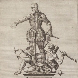 La controvertida estatua del duque de Alba en Flandes, hecha con cañones capturados al enemigo