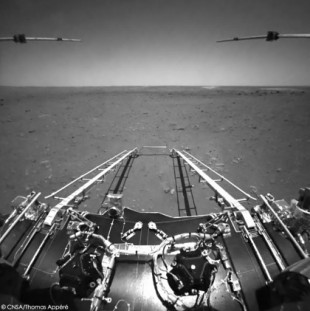 Las primeras imágenes de Marte tomadas por el rover chino Zhurong; primeros videos de la misión y reportaje