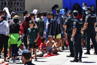 Los niños a los que Marruecos engañó diciendo que Ronaldo jugaba en Ceuta