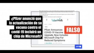 Pfizer no anunció un acuerdo con Microsoft sobre la vacuna del covid: la fuente es un artículo satírico