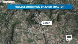 Un hombre fallece atrapado debajo de un tractor en Letur