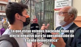Nuevo ridículo del reportero de Javier Negre ante un catedrático pro indultos a los presos del procés