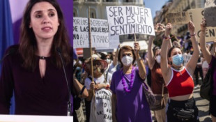 Organizaciones feministas se manifiestan contra la ley trans y piden la dimisión de Irene Montero