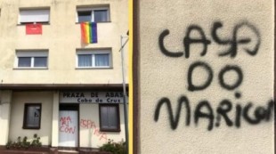 Insultos homófobos a un fotógrafo de Boiro que colgó una bandera arcoiris en su ventana