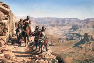 Los conquistadores españoles, los primeros exploradores europeos del actual territorio de los Estados Unidos
