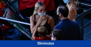 La esposa de Morata muestra las amenazas que recibieron ella y sus hijos durante el Italia - España