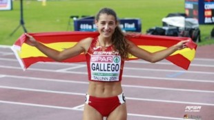 Sara Gallego bate el récord de España de los 400 vallas, en pie desde 1988