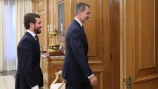 Pablo Casado guarda silencio ante el veto de Vox al rey en Ceuta