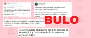 No, Baleares no ha presentado ni anunciado ninguna medida sobre eliminar la religión católica para enseñar la musulmana