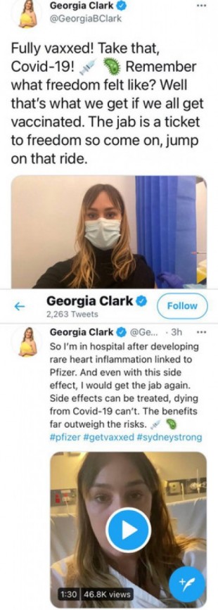 Georgia Clark nos recomienda vacunarse