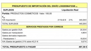 Envía en julio desde Escocia ropa a su mujer a Foz (Lugo, Galicia, España) y Correos le cobra 500 euros cuando el paquete «aún no llegó»