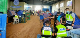 Siete detenidos en una empresa hortofrutícola de Murcia que explotaba a trabajadores en situación irregular