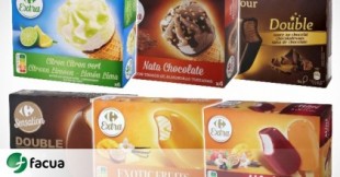 29 variedades de helados marca Carrefour, afectados por la contaminación con óxido de etileno