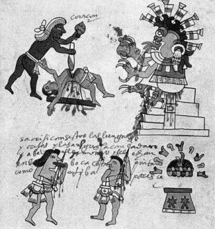 Los aztecas, canibalismo y sacrificios humanos
