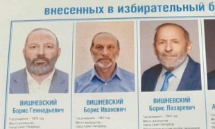 Tres casi idénticos Boris Vishnevskys se presentan en las elecciones de San Petesburgo [ENG]