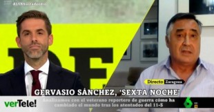 Gervasio Sanchez denuncia en directo que Antena 3 "defenestró" a Ricardo Ortega "por presiones del Gobierno de Aznar"